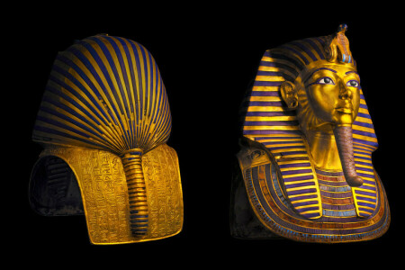 Musée du Caire, Egypte, masque de Toutankhamon, pharaon