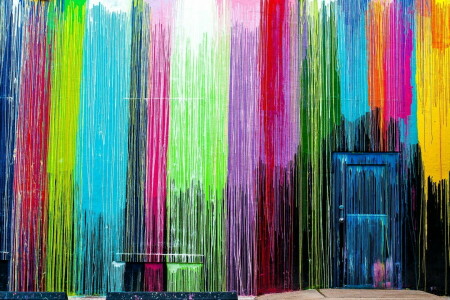 color, la puerta, pared