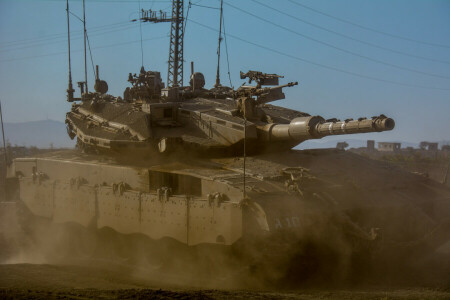 "Merkava", gevecht, Stof, Israël, hoofd, Merkava, Mk.3, tank