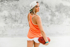 cap, girl, look, sport, summer, the ball