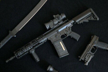 automatic rifle, DMR, gun, OA-10, weapons