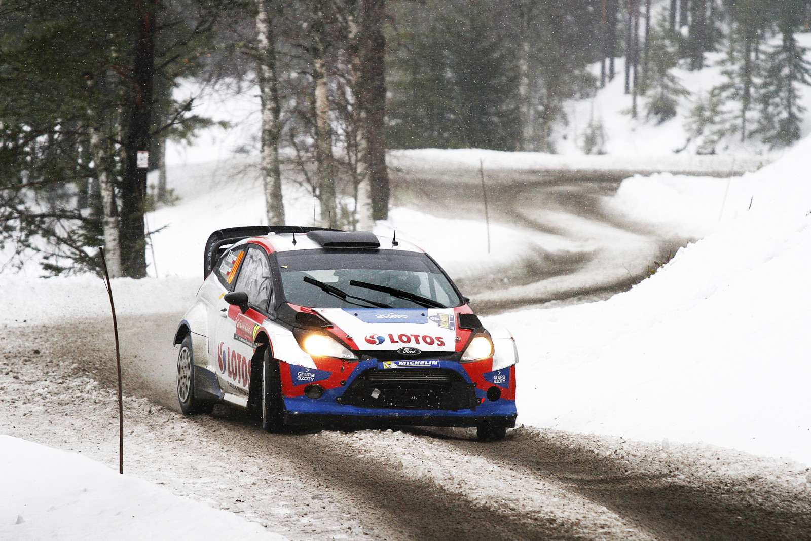 neige, forêt, hiver, auto, Gué, Course, sport, wrc