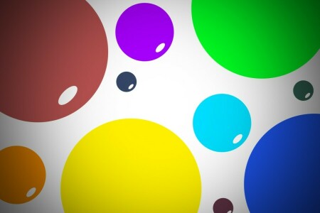 abstraction, background, balls, blue, darkblue, download Wallpaper, green, light