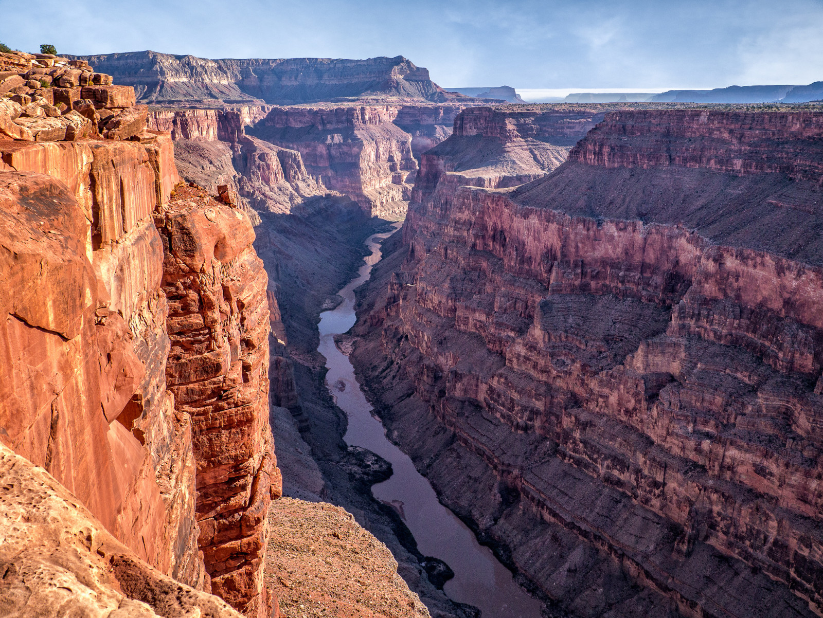 řeka, hory, USA, kaňon, rokle, Grand Canyon, AZ, Toroweap Point