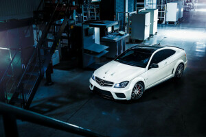 AMG, black, C63, color, Ligth, Mercedes-Benz, Series, top