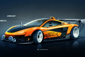 570S, art, auto, Contexte, voiture, figure, Machine, McLaren