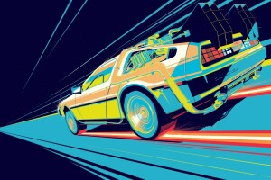 auto, Back to the Future, by Craig Drake, Craig Drake, delorean, DeLorean DMC-12, DMC, DMC-12