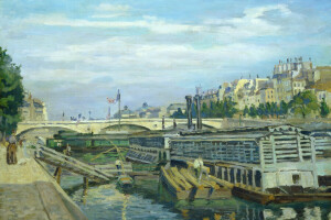 Arman Hyomin, Brücke, Stadt, Zuhause, Landschaft, Paris, Bild, Fluss