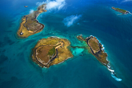 Baja, Brazilië, eiland, zee, De oceaan