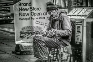 guitar, people, street