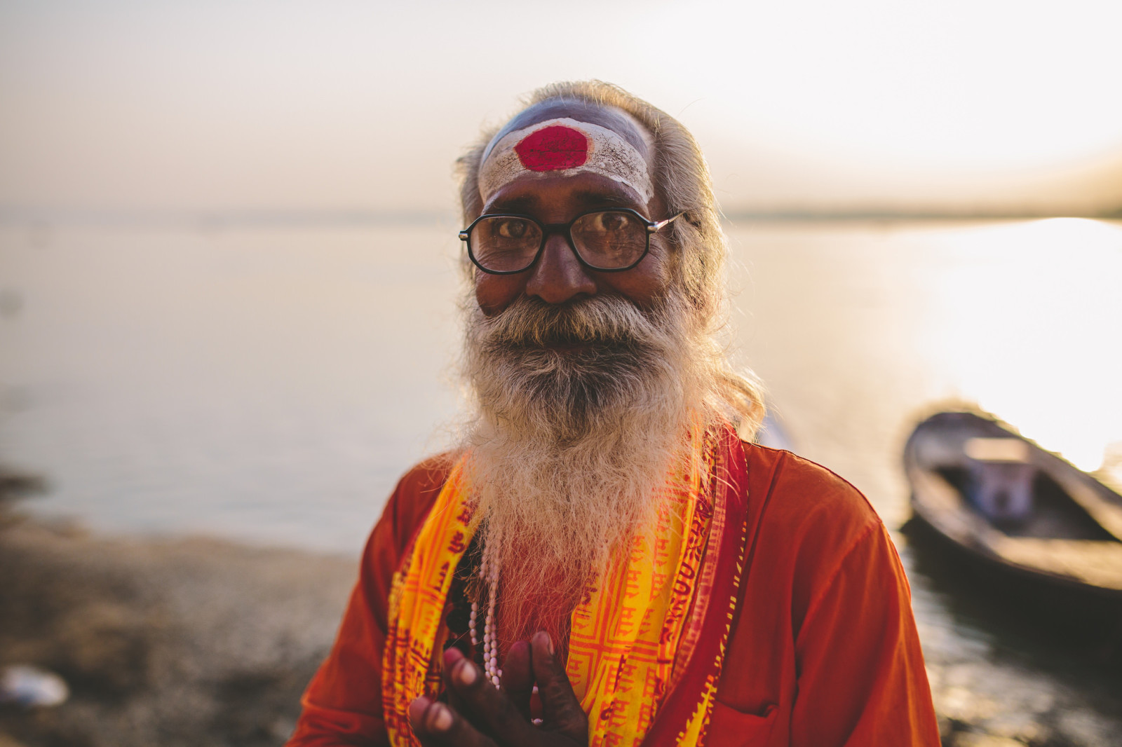 rivière, réflexion, yeux, des lunettes, Masculin, le soleil, miroir, barbe