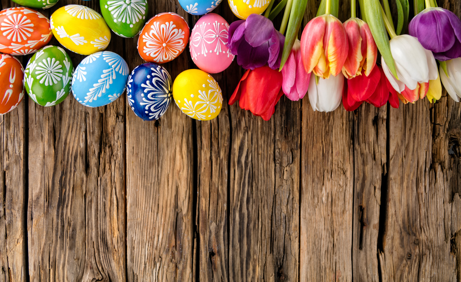 træ, ferie, æg, lykkelig, blomster, forår, tulipaner, farverig