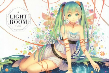 anime, kunst, jorden, pige, Hatsune Miku, Planet, smil, Tidsean