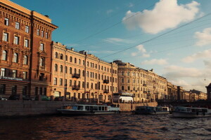 canal, Peter, rivière, Russie, Saint-Pétersbourg, Saint-Pétersbourg