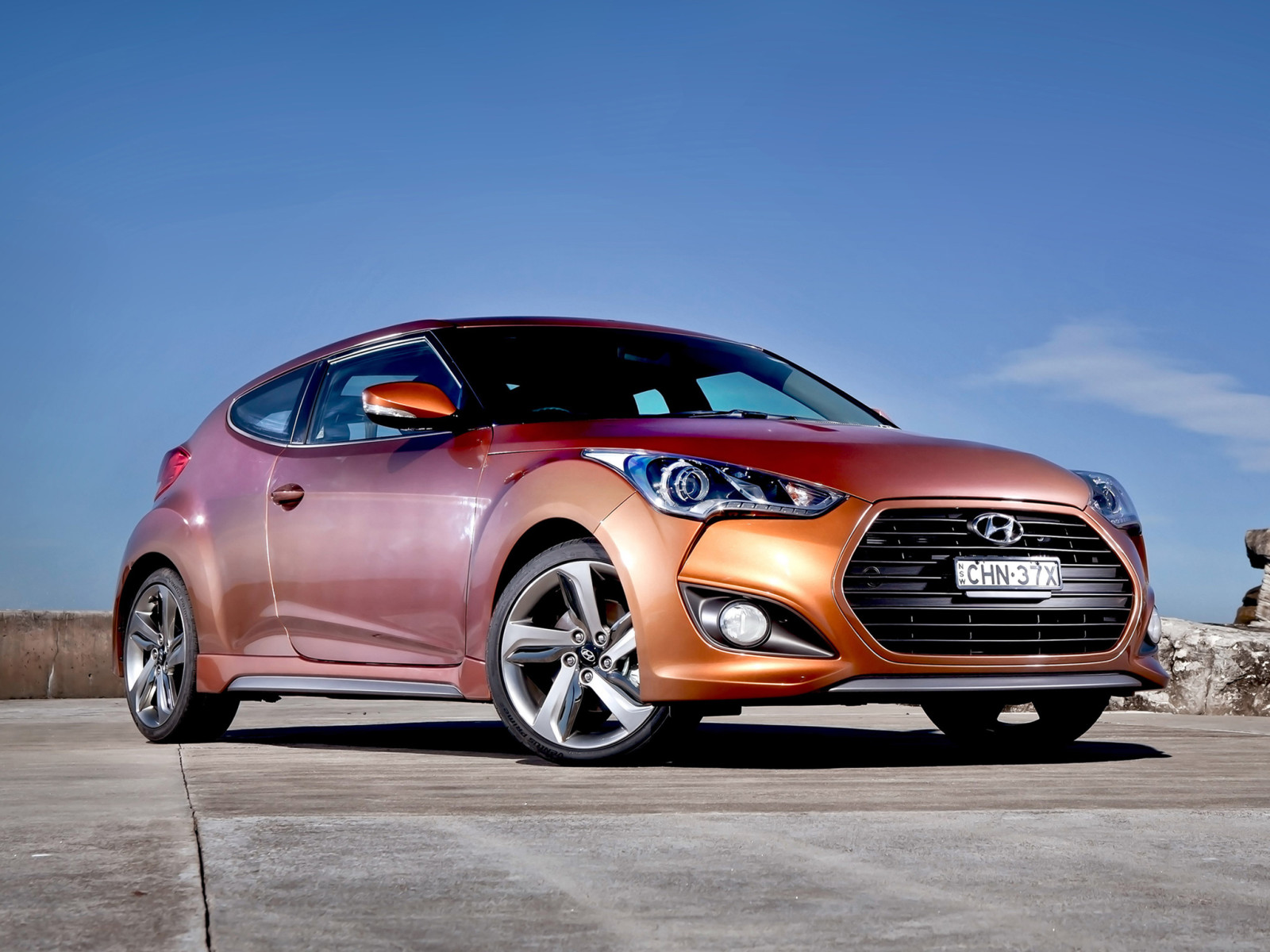 Auto, Maschine, Turbo, Hyundai, Veloster, Veloster HD