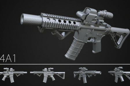 assault rifle, design, M3a1