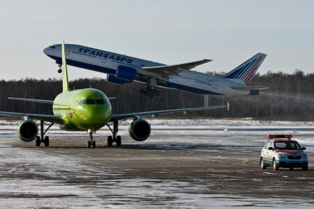 777, A-320, Flygbuss, flygplats, Boeing, sibirien, Trans