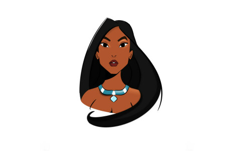 face, girl, look, Pocahontas