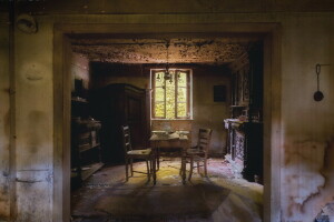 sala da pranzo, interno, camera