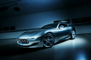 Alfieri, Concept, Front, Masearti, power, Silver, supercar