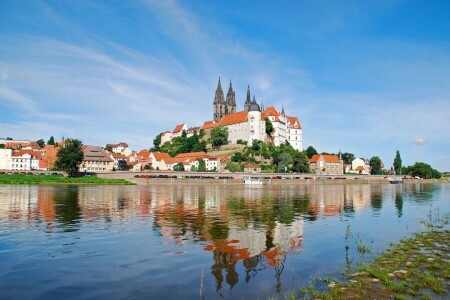 borg, Elbe River, festning, Tyskland, hjem, Maysen, Meissen, Meissen katedral