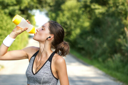 gazda, fille, sport, été