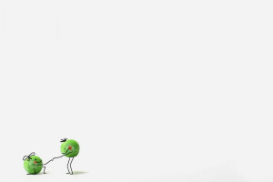 background, minimalism, peas