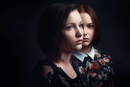 color grading, cute, freckles, the beauty, two girls