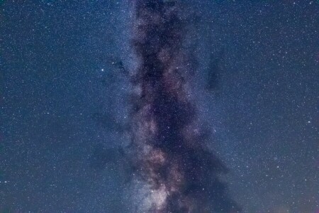 notte, spazio, stelle, la via Lattea