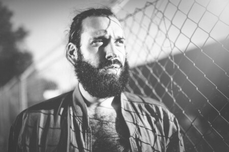 beard, eyes, jackets, male, mesh, shadows, the sun