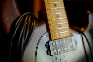 chitarra, macro, Musica