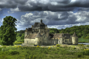 castle, Chateau du Theret, France, La Saunière