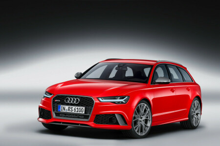 Audi, AUI, Avant, rouge, RS 6, universel