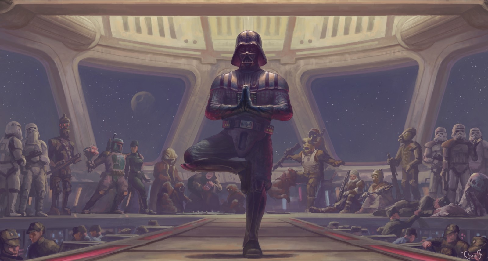 pose, stand, Darth Vader, Sith, Fan Art