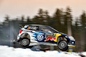 2015, jump, Latvala, Polo, profile, Rally, Sweden, Volkswagen