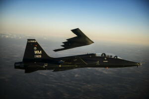 B-2 szellem, Bombázó, kettős, repülési, VADÁSZGÉP, szuperszonikus, T-38 Talon, a repülő