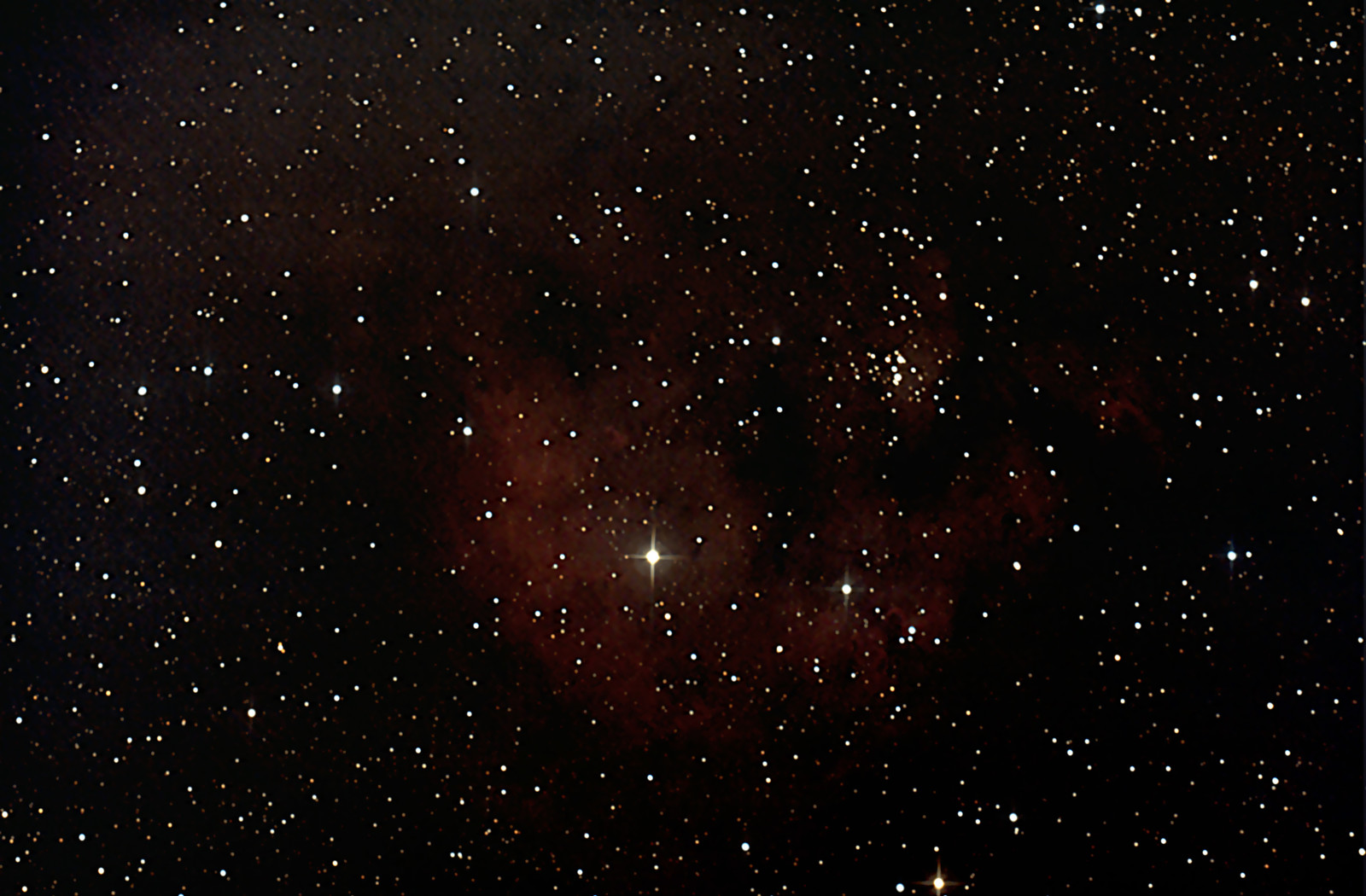 nebulosa, utsläpp, NGC 7822