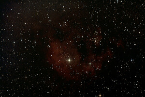 utslipp, nebula, NGC 7822