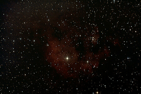 emisja, mgławica, NGC 7822