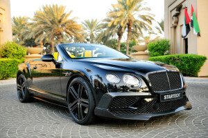 Bentley, black, Continental, convertible, Startech