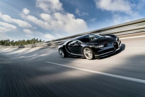 background, Bugatti, Chiron, Hypercar, supercar, The front, the sky