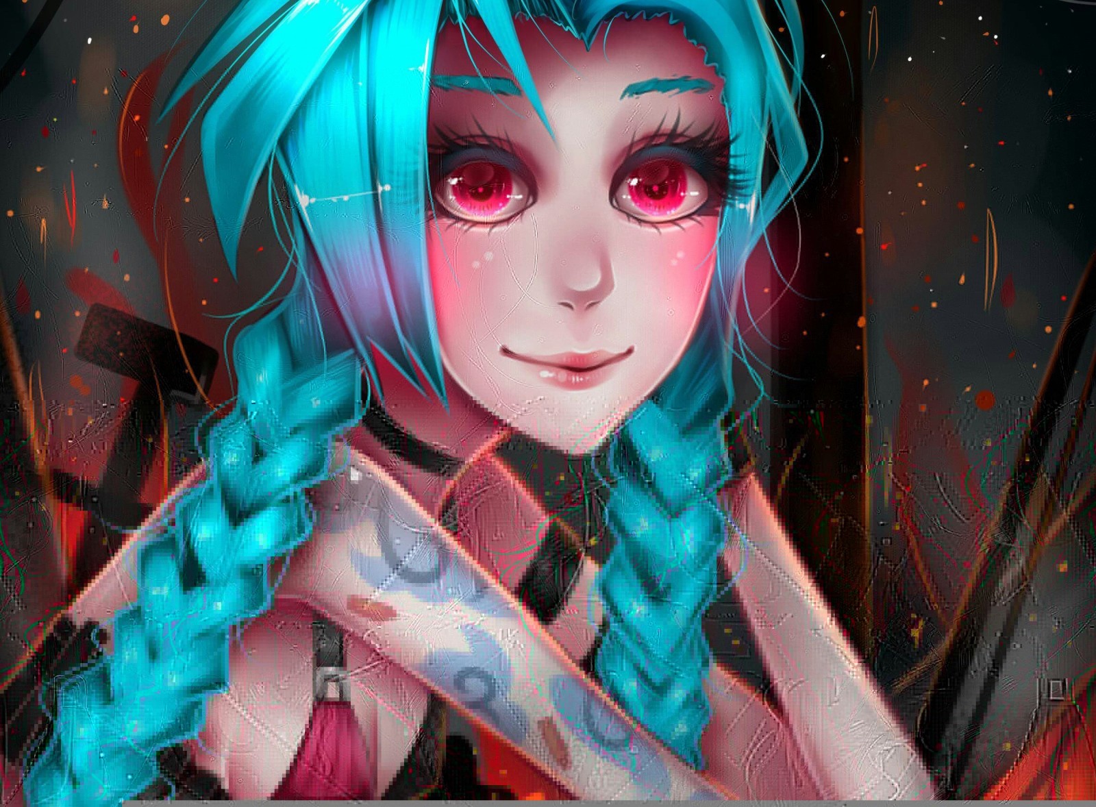 art, League of Legends, Jinx