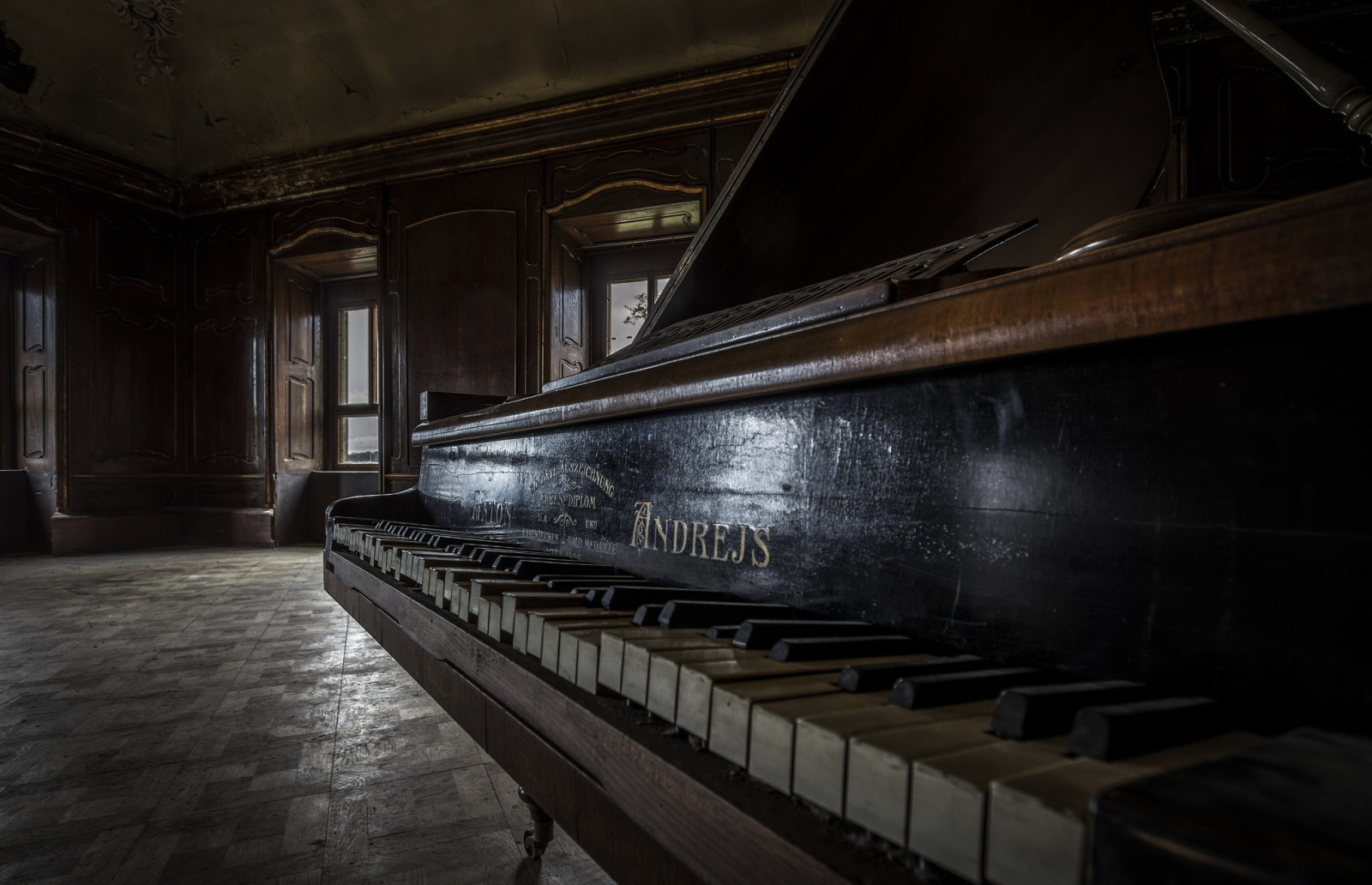 achtergrond, Muziek, piano