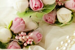 bouquet, Bourgeon, bourgeons, fleurs, doux, rose, des roses, mariage