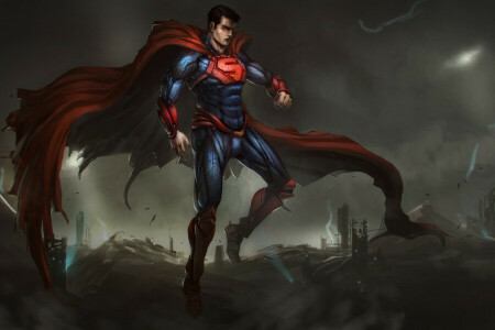 armor, art, Clark Kent, costume, DC Comics, Kal-El, Kryptonian, Man of Steel