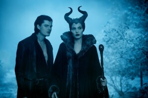 skog, fyr, horn, Maleficent, natt, personale, filmen, Heks