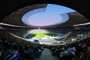 Fotball, mennesker, bilde, sport, stadion, tribune