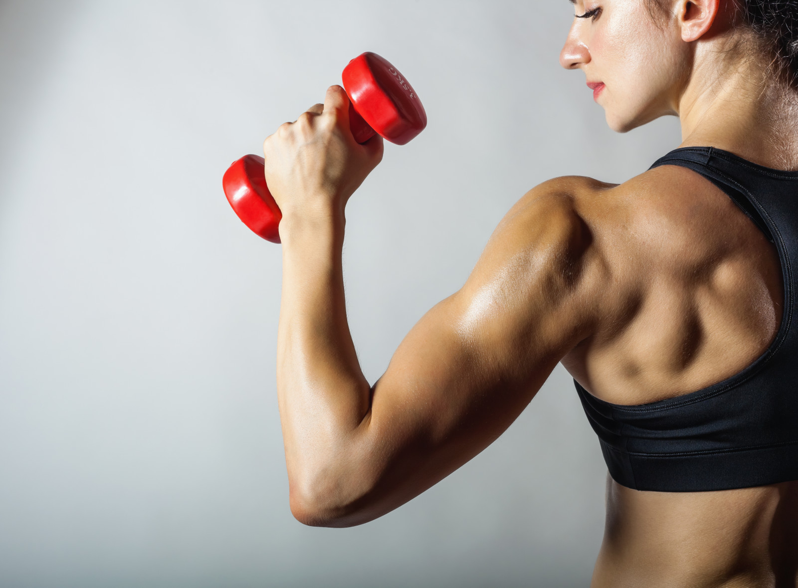 Pose, Fitness, zurück, Muskeln