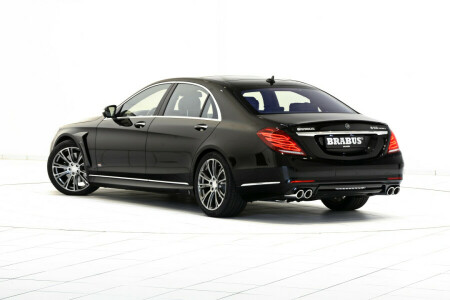 2015, B50, black, Brabus, hybrid, Mercedes, Mercedes-Benz, S-Class