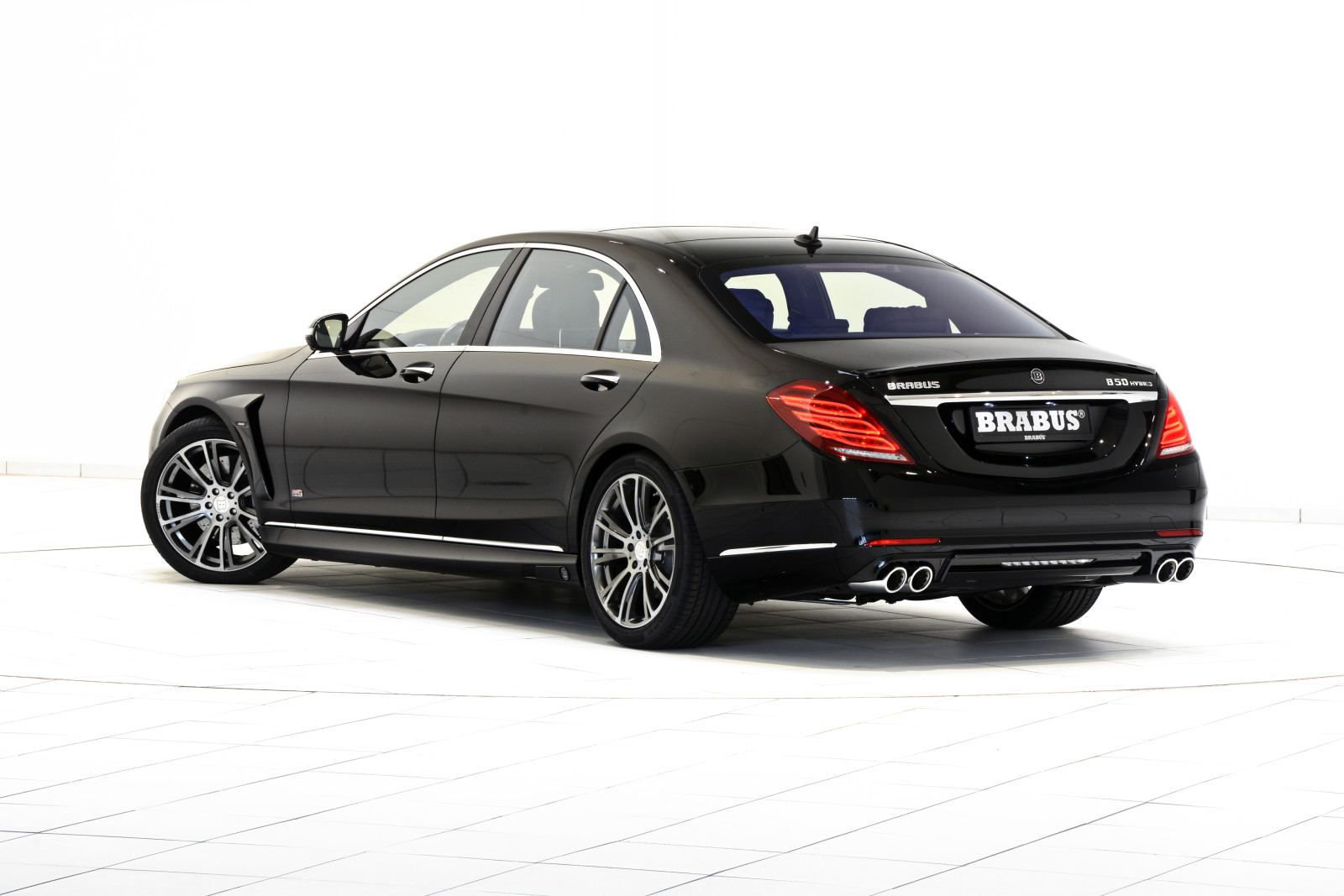 siyah, Mercedes-Benz, Mercedes, melez, Brabus, sedan, W222, 2015